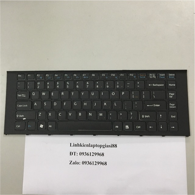 Bàn phím laptop Sony VPC EA có khung