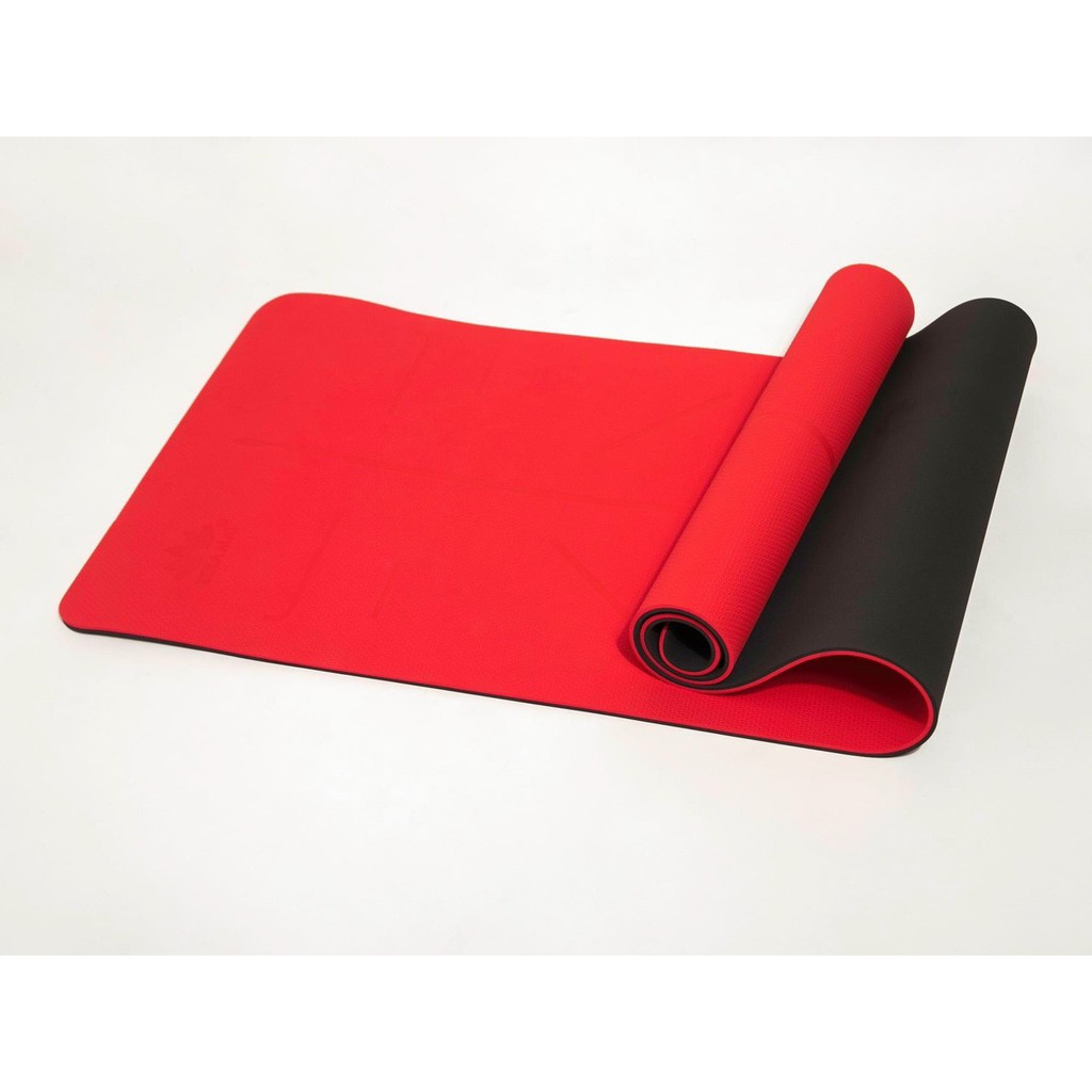 Thảm yoga định tuyến Zera Mat 6mm chất liệu cao su non, 2 lớp dày dặn, bám sàn, chống trượt