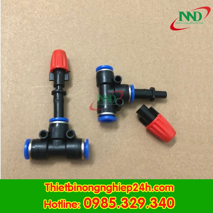 Combo 10 béc phun sương đơn cam kết nối ống LPDE 8mm tưới lan, tưới cây -PHỤ KIỆN TƯỚI GIÁ SỈ