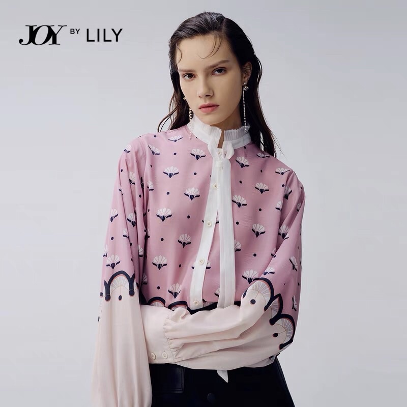 Áo sơ mi phối màu Lily