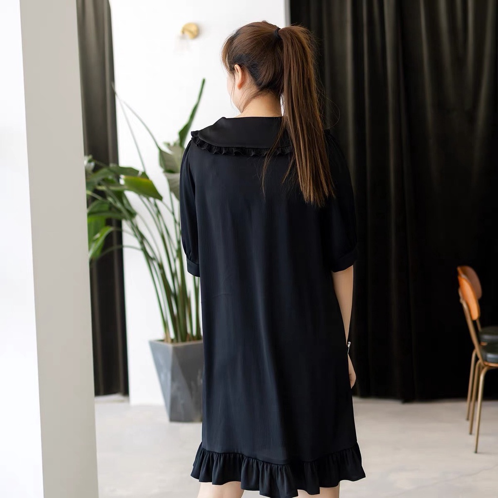 Váy bầu đẹp dáng thiết kế công sở Kết hợp sau sinh - Freesize dưới 75kg