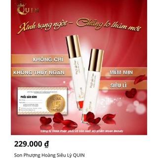 Don Quin siêu lì k chì k thuỷ ngân k thâm môi
