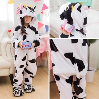 Pijama thú bông hình bò sữa