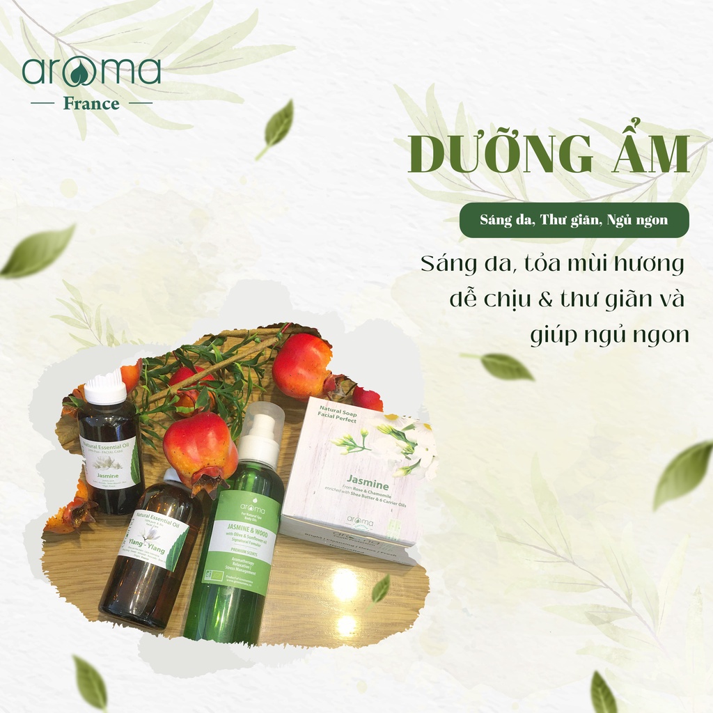 Bộ Tinh Dầu Dưỡng Ẩm Da Aroma Hoa Lài Dưỡng Sáng Da Làm Sáng Mịn Da