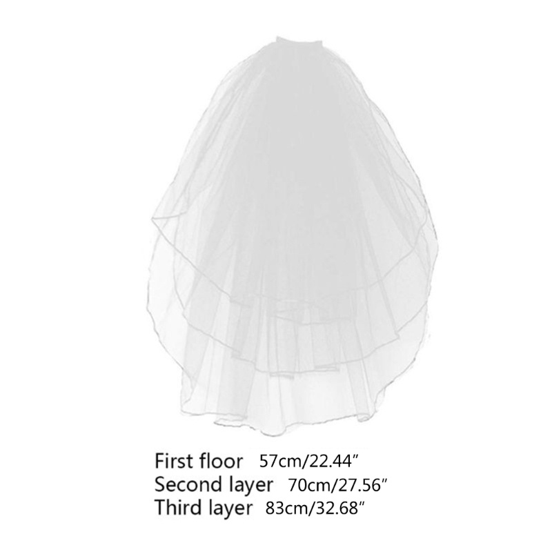 Mạng Che Mặt Và Khuỷu Tay Bằng Vải Tuyn Cho Cô Dâu