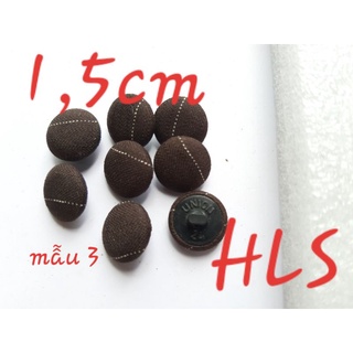 set 4 cúc bọc vải
