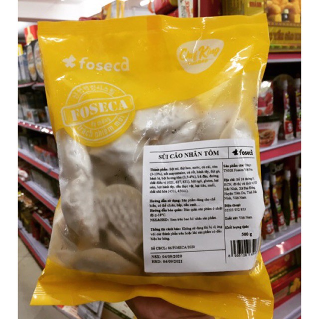 SỦI CẢO NHÂN TÔM FOSECA 1KG