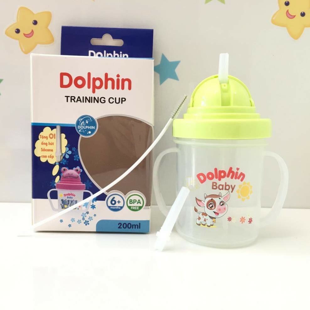 Bình uống nước Dolphin cho bé 200 ml