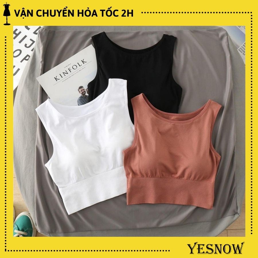 ÁO BRA MẪU MỚI SIÊU HÓT- áo có miếng lót ngực- dáng áo croptop trẻ trung | BigBuy360 - bigbuy360.vn