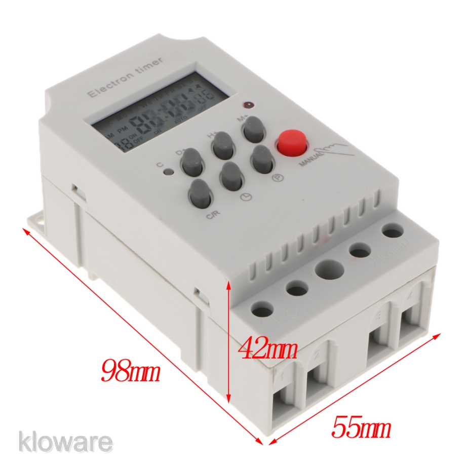 Rơ Le Công Tắc Hẹn Giờ Kỹ Thuật Số 12V DC AC