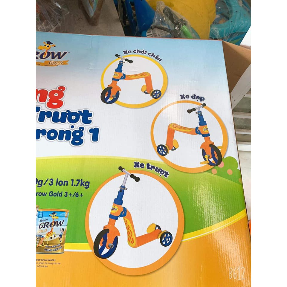 Xe trượt scooter và xe chòi chân 2 in 1