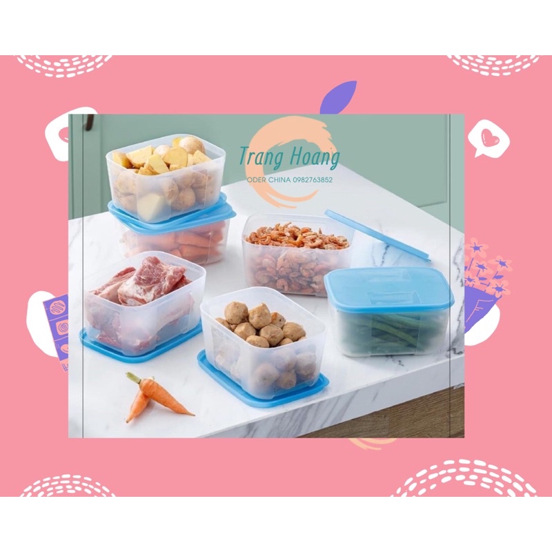 Set 4 hộp trữ đông 700ml Tuperware