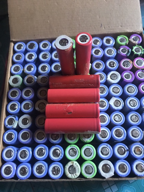 Cell sanyo cũ chuyên dùng cho pin sạ dự phòng,đèn pin siêu sáng,quạt sạc 3 cấp độ.......