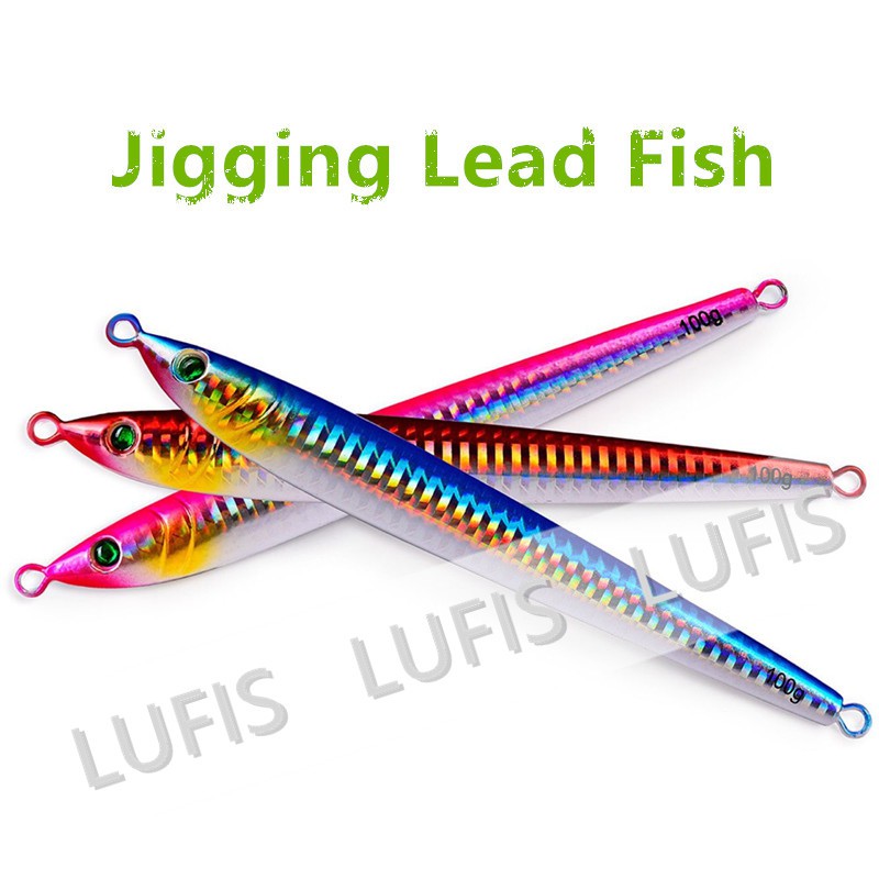 Mồi Giả Câu Cá 3d Bằng Kim Loại 10g - 100g jigging Fishing lure