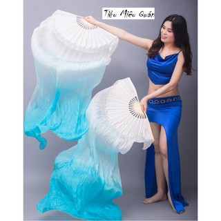 Quạt lụa múa cổ trang dài