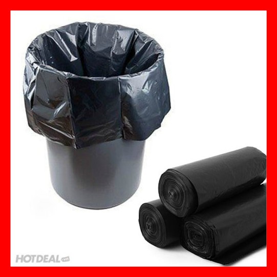 Combo 3 túi đựng rác màu đen (nhiều size)