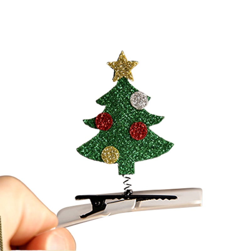 Kẹp Tóc Hình Kẹo Giáng Sinh Có Chuông