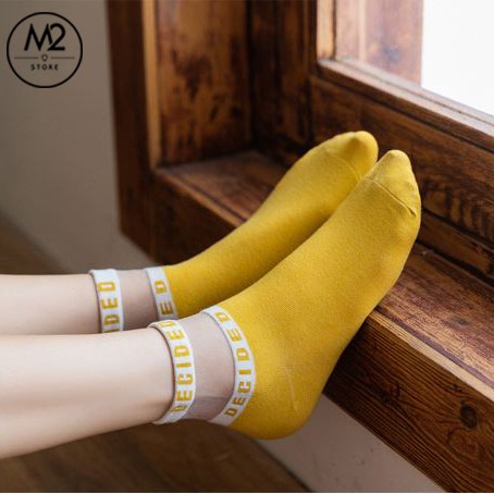 Tất Nữ Ren Lụa Mẫu Chữ DEGIDED Phong Cách Nhẹ Nhàng TNG07