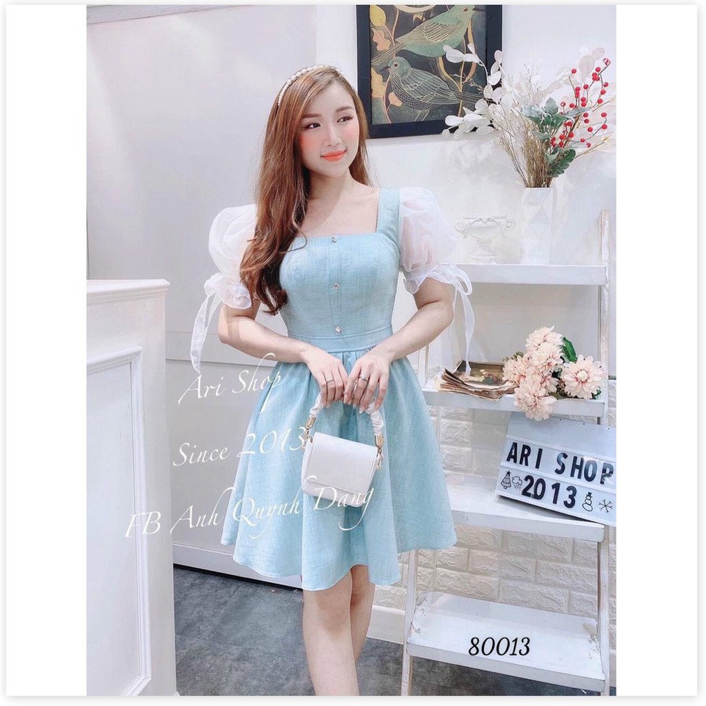 ĐẦM PHỐI VOAN,2 MÀU SINH DỘNG,HOẠ TIẾT TRƠN NHƯNG VÔ CÙNG SINH ĐỘNG THỜI TRANG MỚI KME