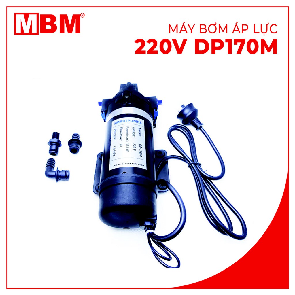 [GIÁ TỐT][NHẬP MÃ GIẢM NGAY 5%]Máy bơm áp lực 220V DP170M - hỗ trợ kỹ thuật trọn đời