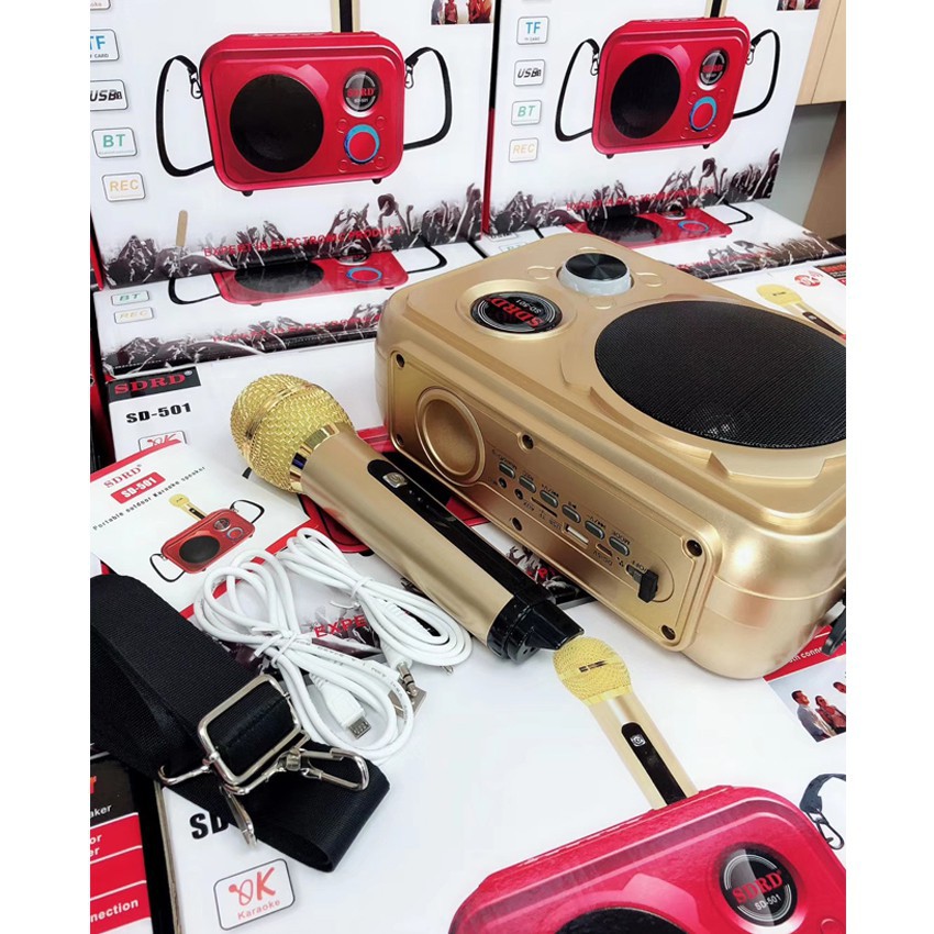 [ Siêu rẻ ] Loa Bluetooth Karaoke SDRD SD-501
