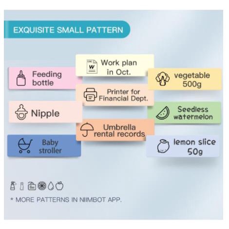 Máy In Nhãn Cầm Tay Không Dây Kết Nối Bluetooth Niimbot D110