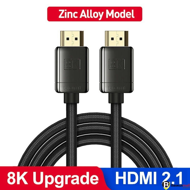 Baseus -BaseusMall VN Cáp HDMI 2.1 8K hợp kim cao cấp Baseus High Definition Series (HDMI to HDMI Cable , 8K Video Adap