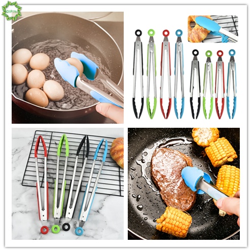 Kẹp gắp thức ăn bằng silicone nylon tiện dụng