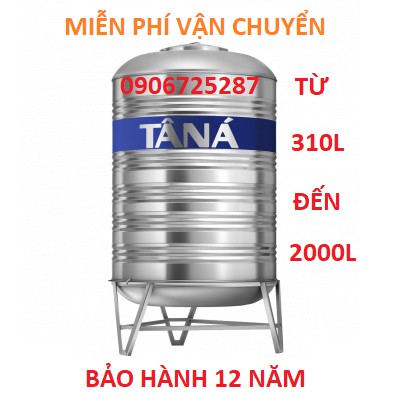 Bồn nước, téc nước inox 304 Tân á , bảo hành 15 năm