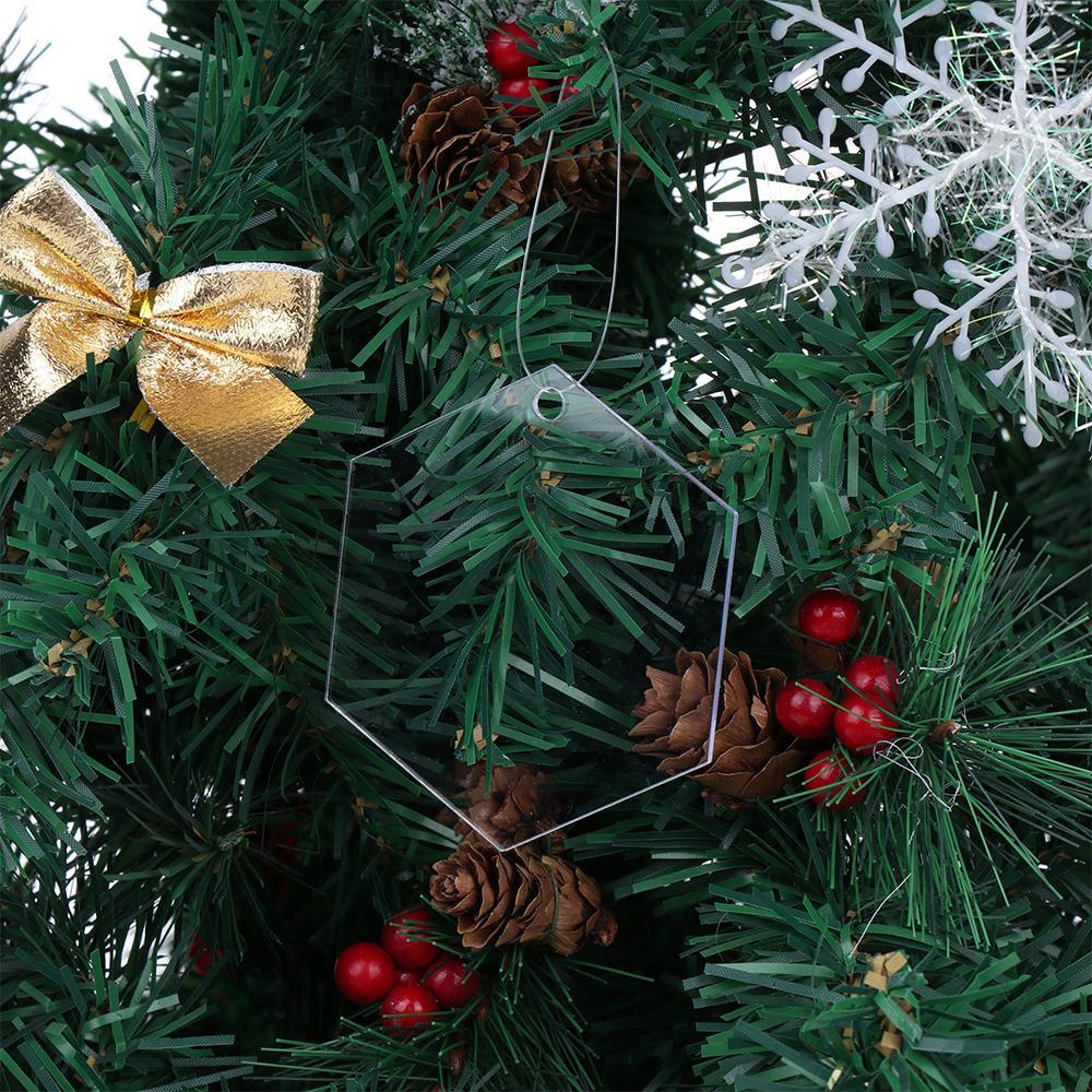 KUNHEV Set 10 Hoa Mẫu Đơn Trong Suốt Trang Trí Cây Thông Noel DIY