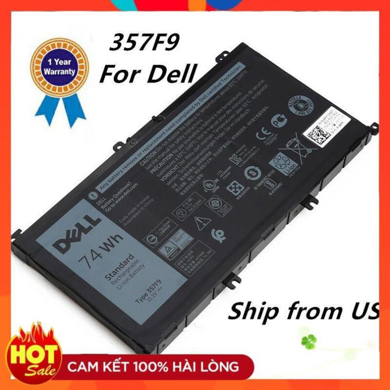 [Mã 273ELHA100K0 hoàn 7% đơn 500K]  PIN ZIN MỚI 100%  Pin laptop Dell 7559 357F9 7557 7566 7567 7759 ZIN