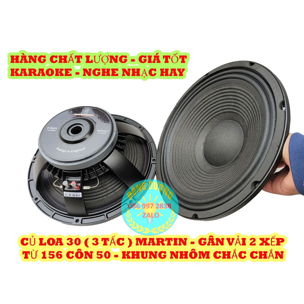 [Mã ELHACE giảm 4% đơn 300K] LOA BASS 30 MARTIN TỪ 156 COIL 51 - GIÁ 1 ĐÔI - MS1207A