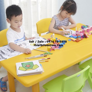Bàn  học sinh 6 chỗ ngồi - Bàn học cho bé