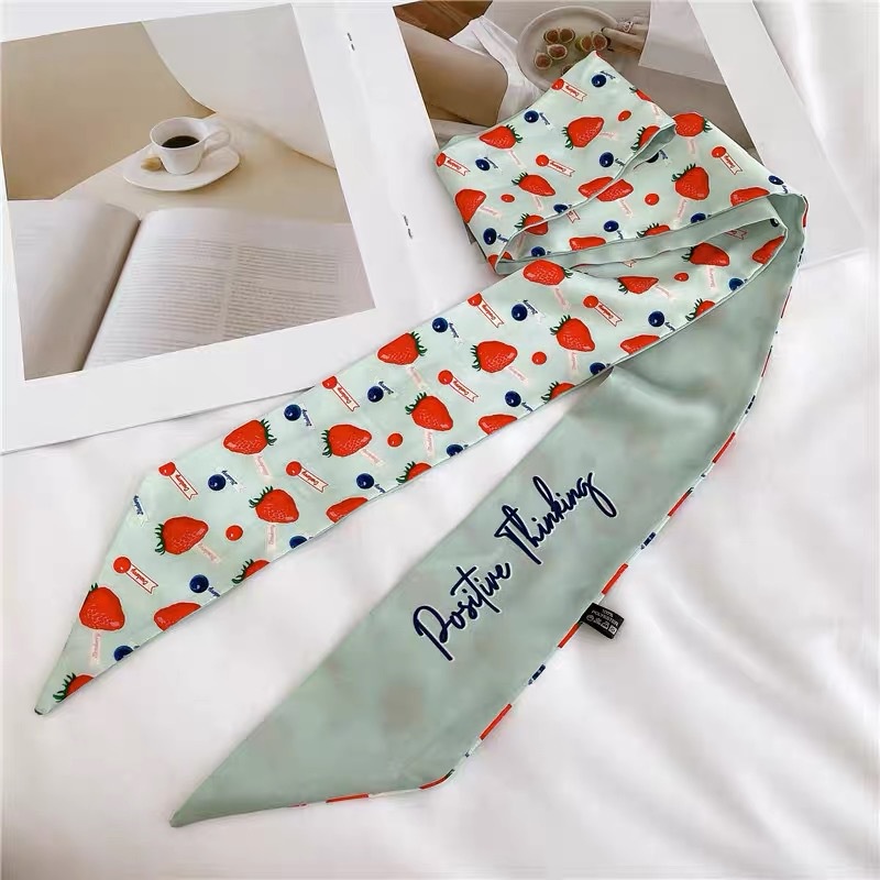 Băng Đô Thắt Nơ Đa Năng Bằng Lụa Kiểu Vintage Pháp Cho Nữ