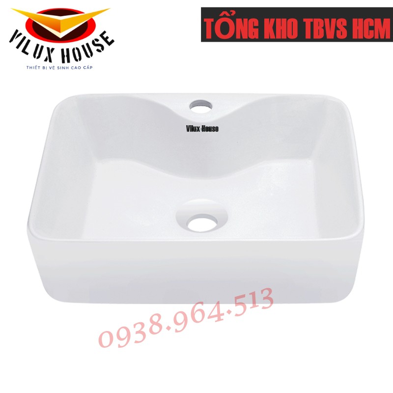 CHẬU LAVABO SỨ ĐẶT BÀN - CÓ GẮN VÒI VL-2089