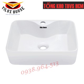 CHẬU LAVABO SỨ ĐẶT BÀN - CÓ GẮN VÒI VL-2089