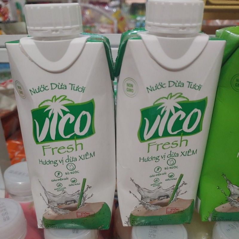 Nước dừa tươi Vico Fresh hộp 330ml