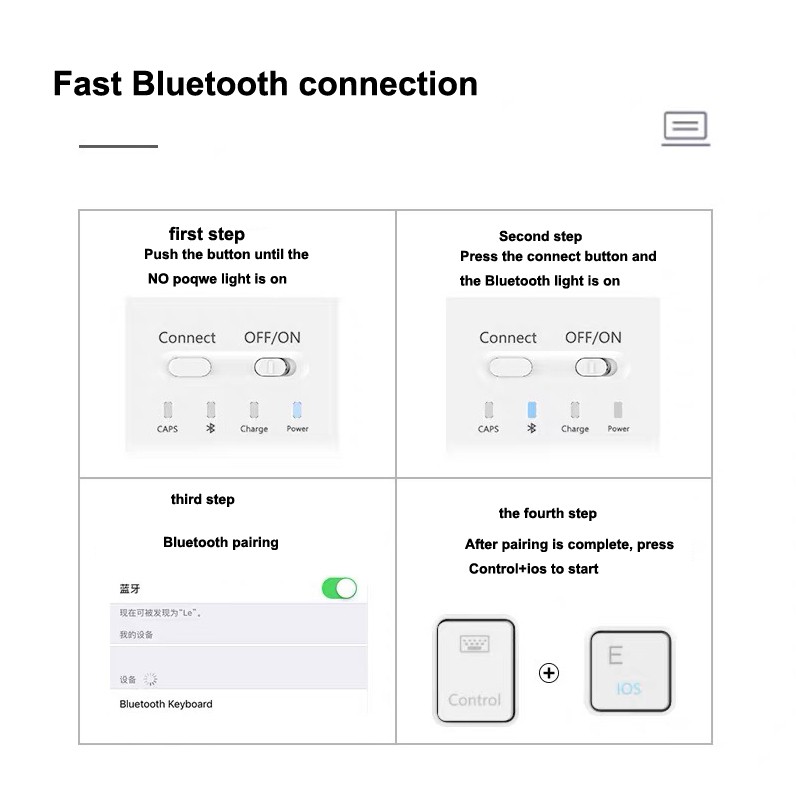 Wireless Bluetooth keyboard + 7.9 / 9.7 inch mobile phone / tablet keyboard and mouse, mobile phone keyboard,