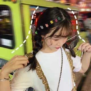 Sét 10 kẹp tóc hoa mai nhí