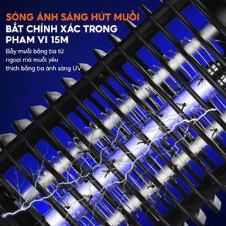 Đèn bắt muỗi - tinh dầu - máy bắt muỗi côn trùng hình tháp lm 3b dạng lưới - ảnh sản phẩm 7