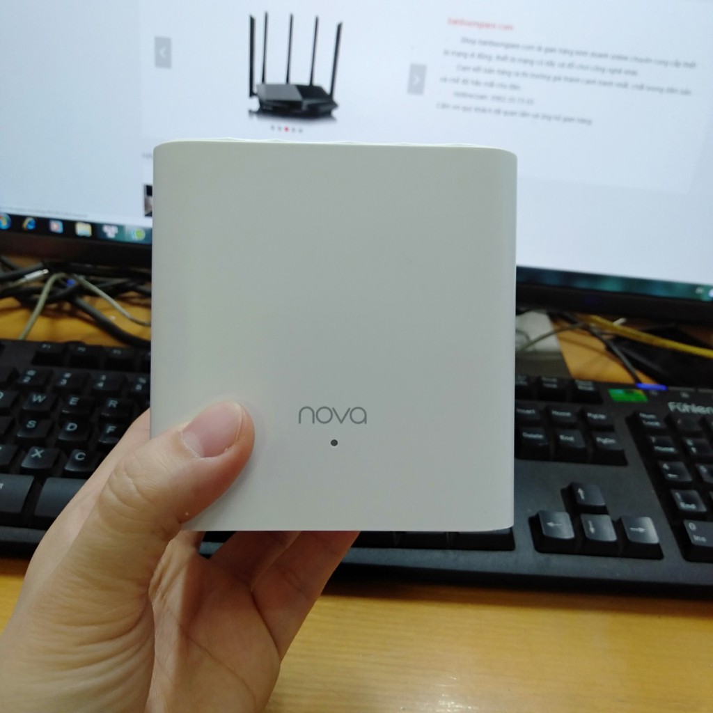 [Giao hàng 1h-Hà Nội] Thiết bị Wifi Mesh Tenda Nova MW3 - Ghép Nối Không Dây Cho Vùng Phổ Sóng Rộng Hơn 300m2