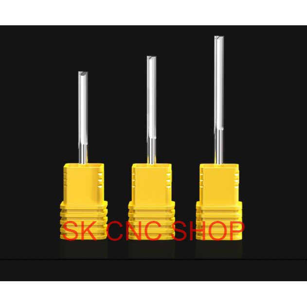 Mũi dao CNC 2 ME thẳng - 5A - Chuyên Alu - SK CNC SHOP