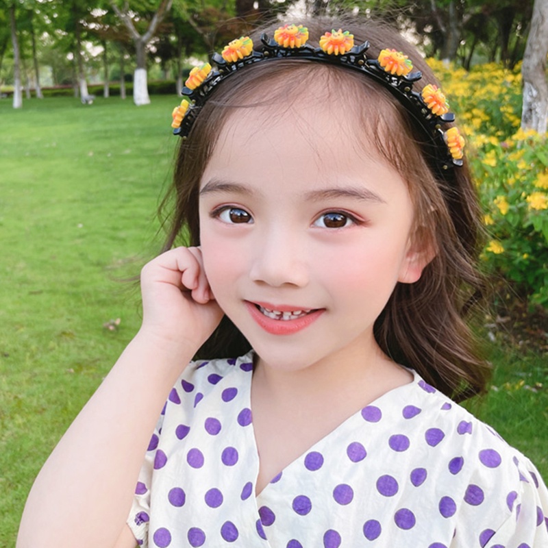 1 Kẹp Tóc Hình Hoa / Trái Cây Bằng Nhựa Acrylic Dễ Thương Cho Bé Gái