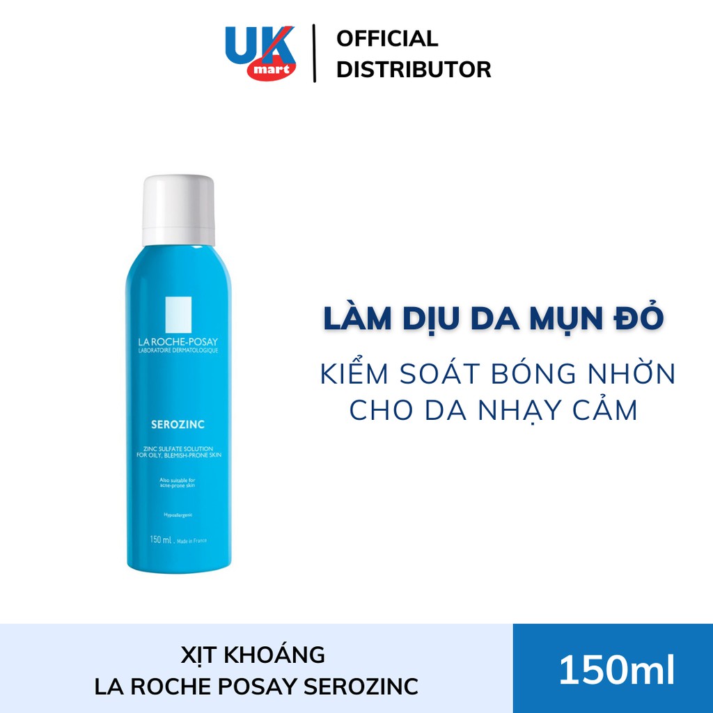 Xịt khoáng giúp làm sạch và dịu da La Roche-Posay Serozinc