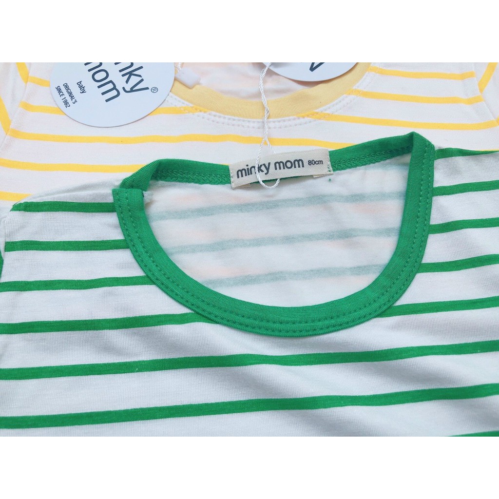 [HCM] Quần áo thu đông trẻ em tay dài quần dài, Mẫu sọc siêu hot, Cotton thun lạnh Minky Mom, vải Sài Gòn loại 1