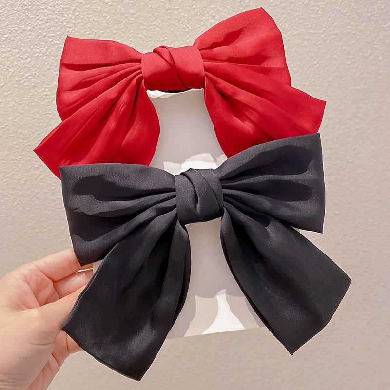 Kẹp Tóc Hình Nơ Lớn Bằng Ruy Băng Thời Trang Hàn Quốc Cho Nữ