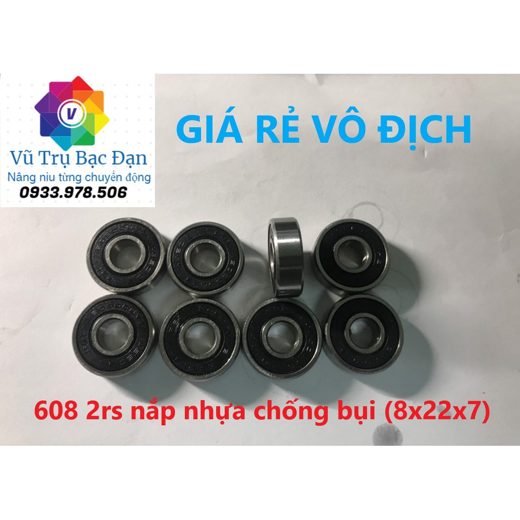 Vòng bi Bạc Đạn 608, 688, 698, 628, 638, 8x12x3.5, 8x14x4 đầy đủ size lỗ trục 8 ly/ 8mm TQ