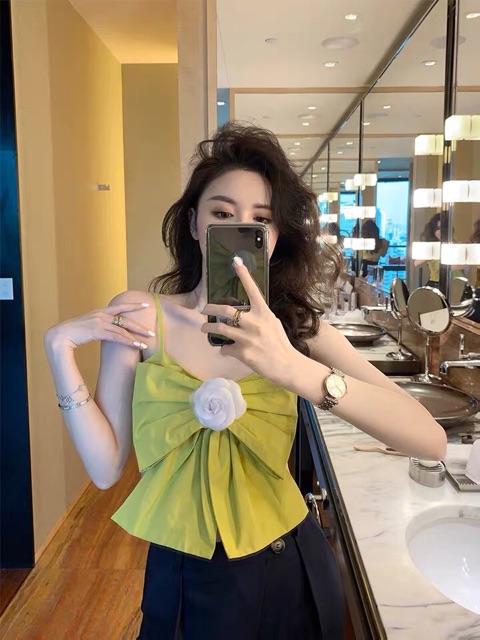 Áo 2 dây có nơ to ngực