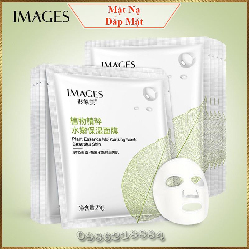 Mặt nạ lá cây hoa trà Images Plant Essence Moisturizing Mask dưỡng ẩm chuyên sâu dịu nhẹ làn da IPE2