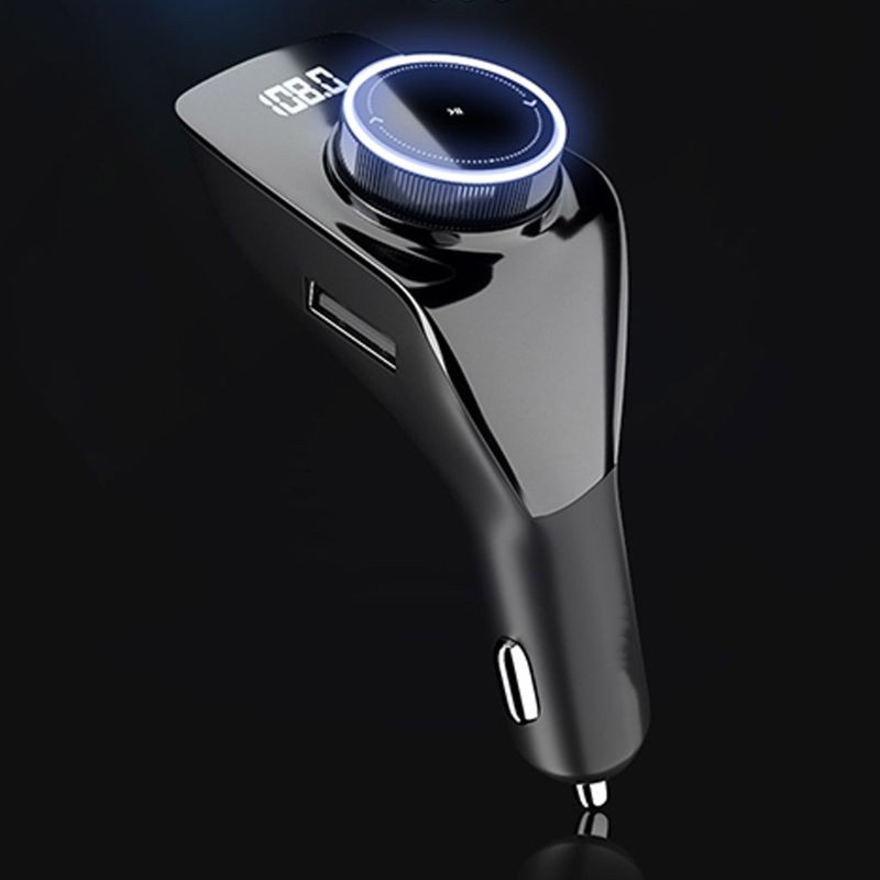 SUN Multifunctional Auto MP3 Music Player FM Transmitter Car Adapter Support AUX U Disk Bluetooth Hands-free Calling Smart Car Charger